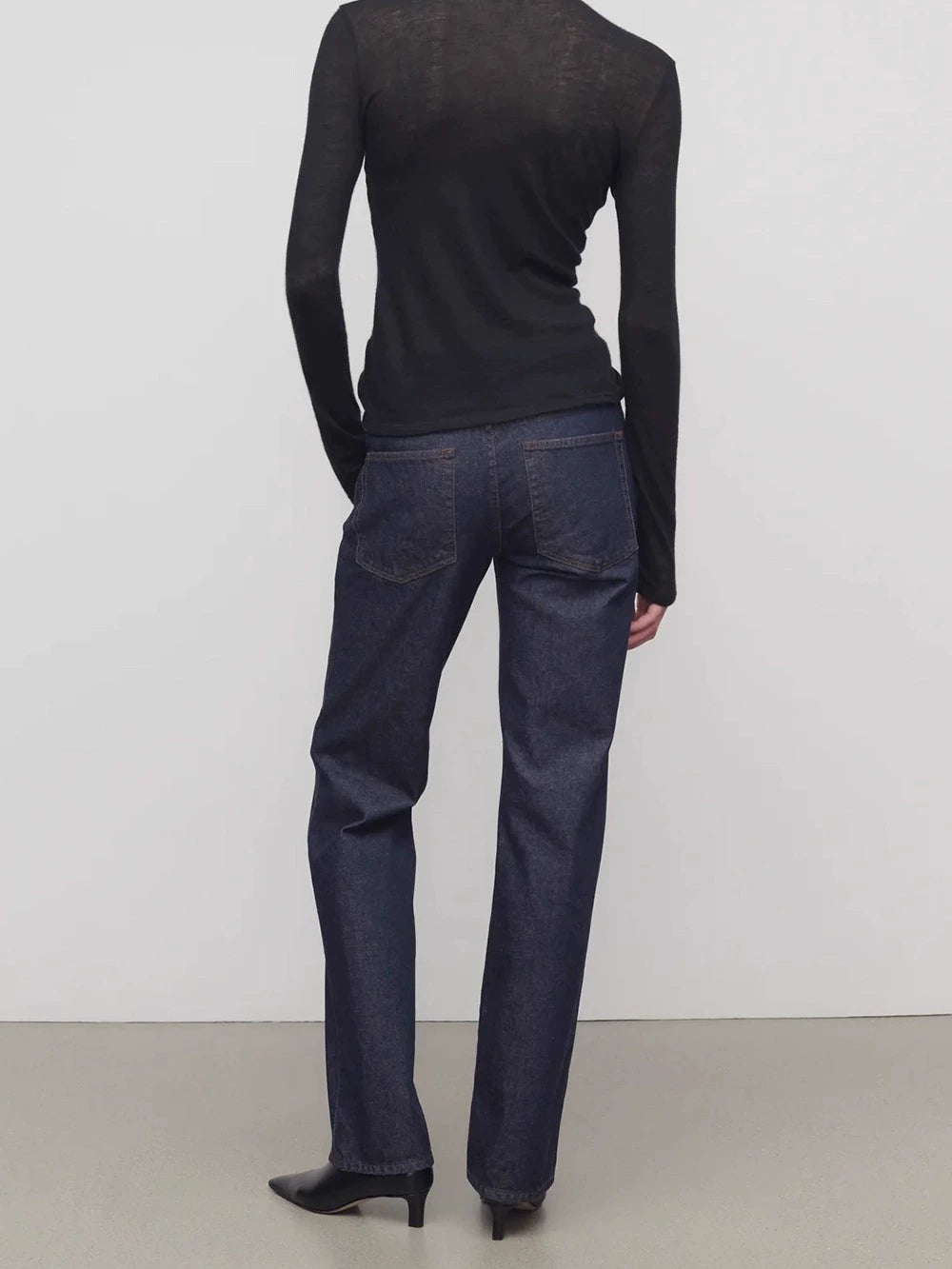 The rumah Italian berto straight jeans Kendou style primary color denim handsome straight pencil denim