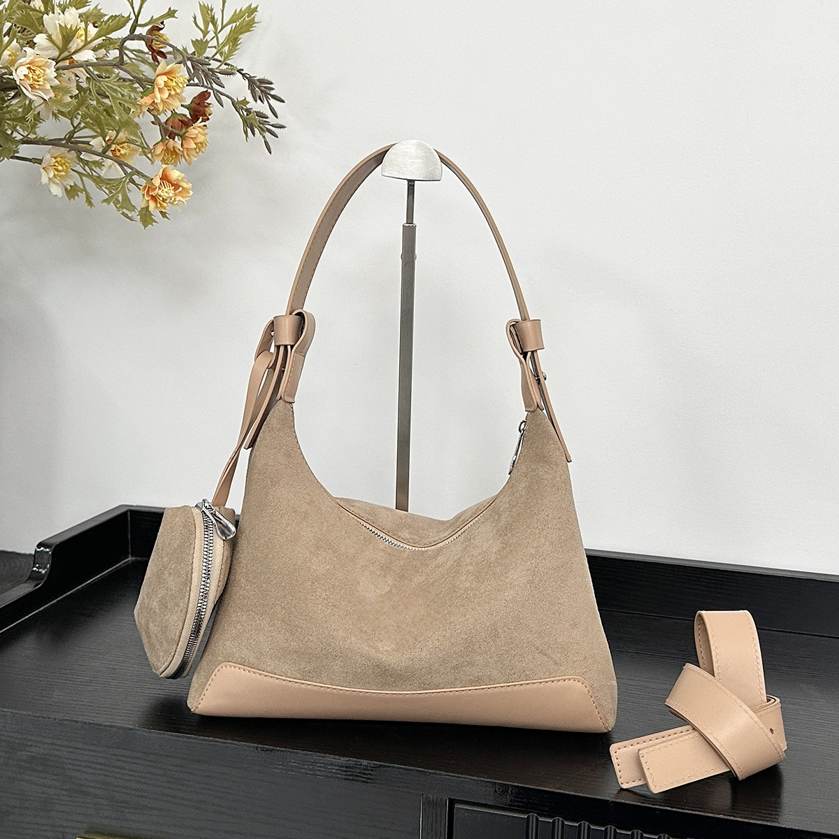 #228 women's new splicing design shoulder slung underarm bag