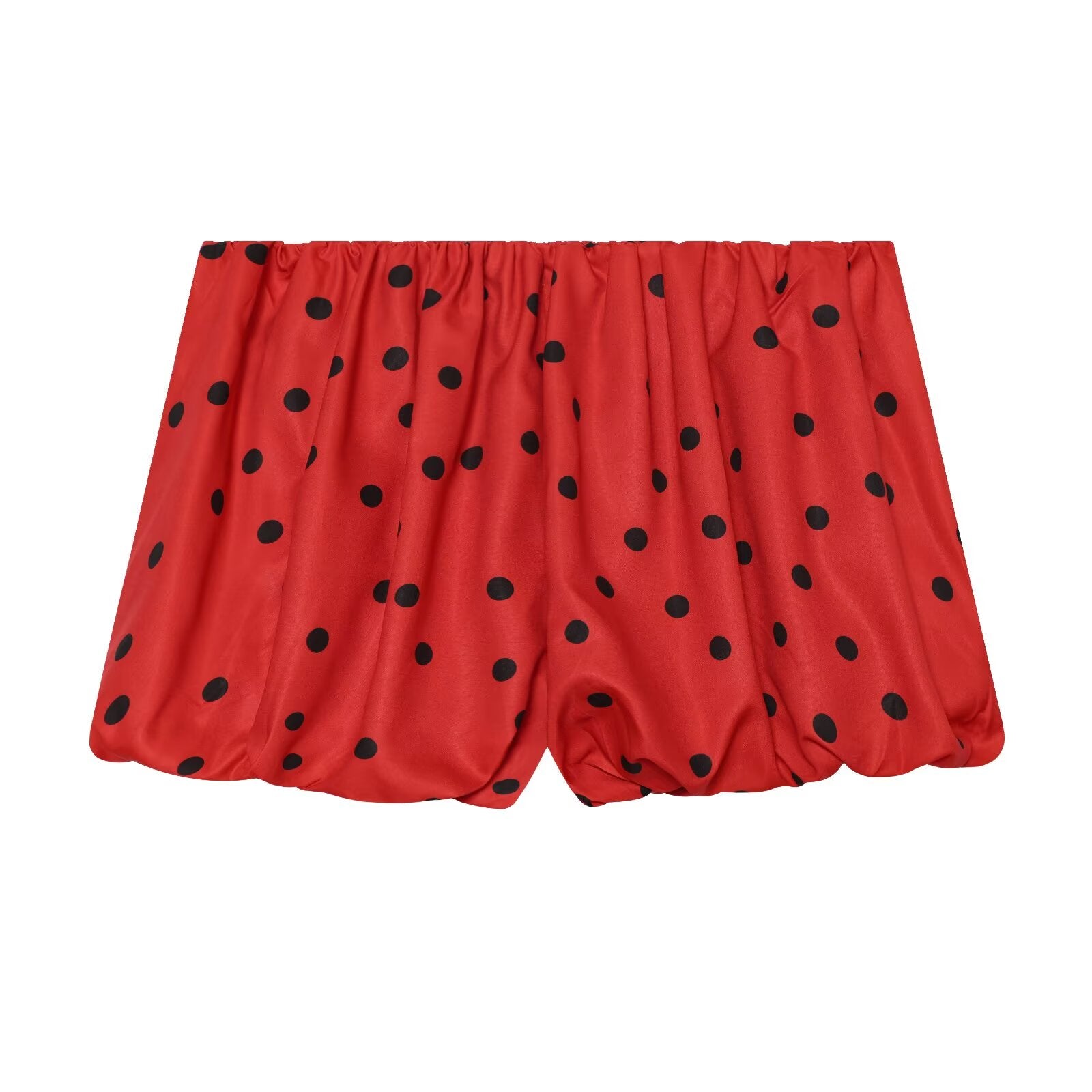 suit Women's 2 pieces lace up decorative polka dot Coat+shorts