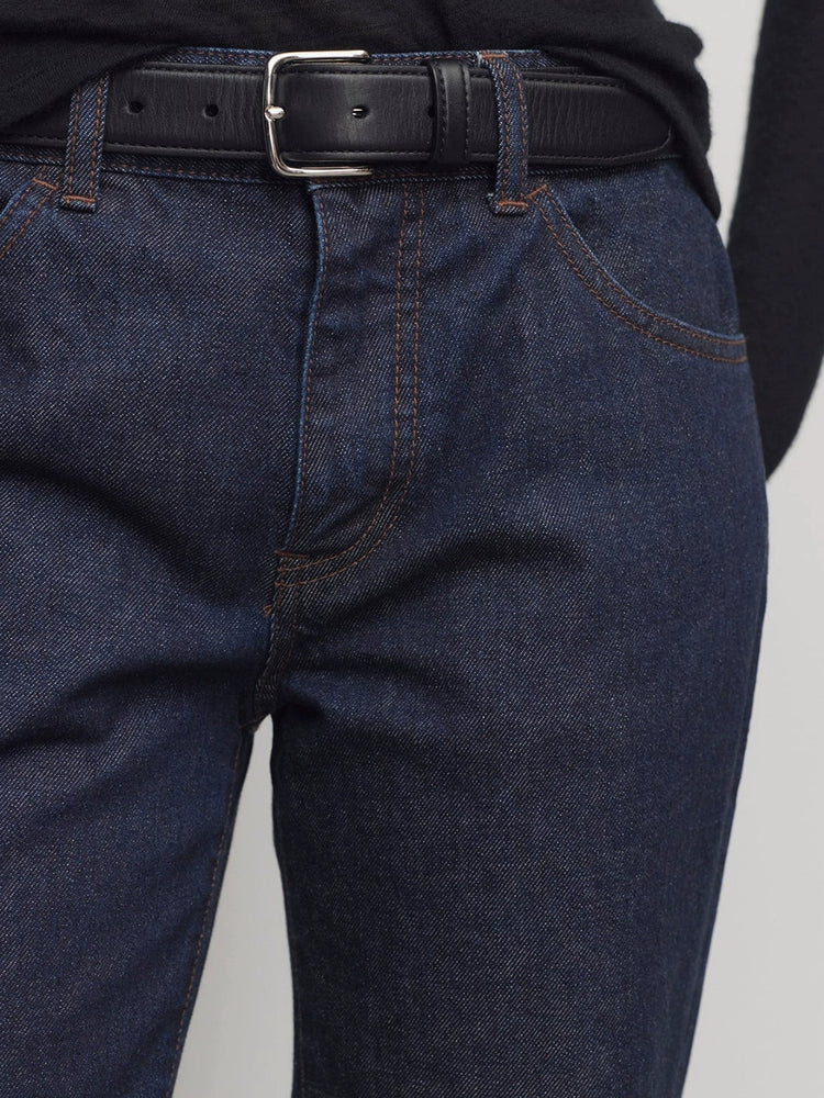 The rumah Italian berto straight jeans Kendou style primary color denim handsome straight pencil denim