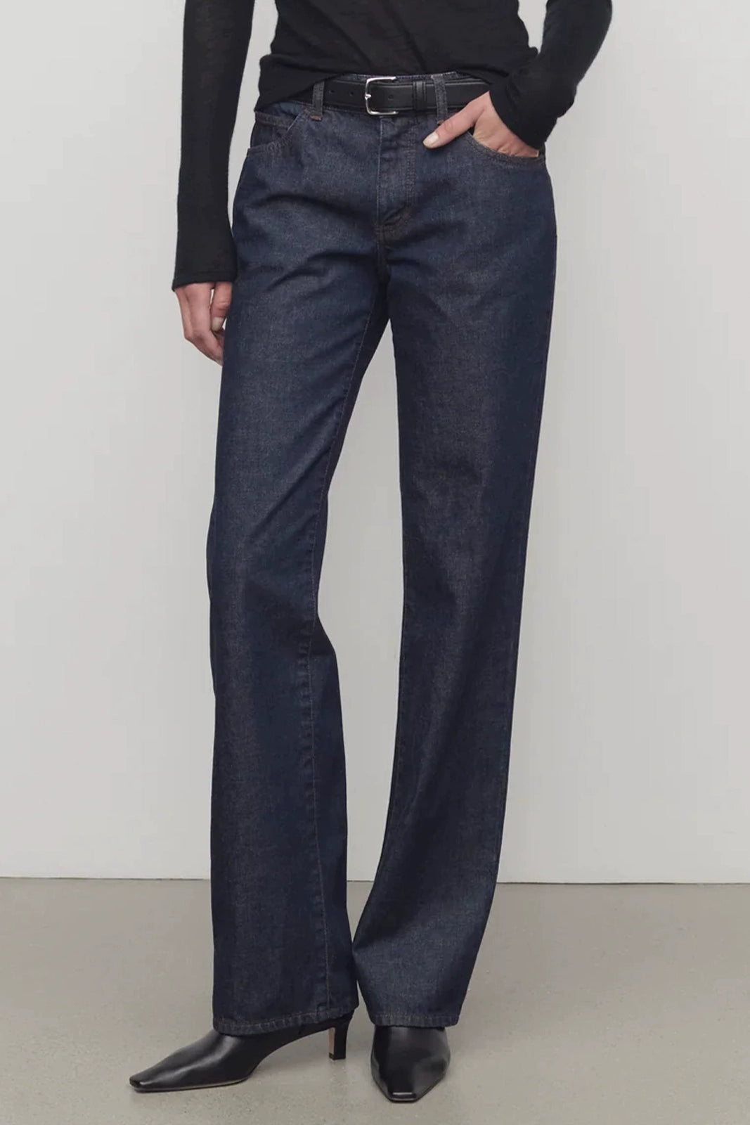 The rumah Italian berto straight jeans Kendou style primary color denim handsome straight pencil denim