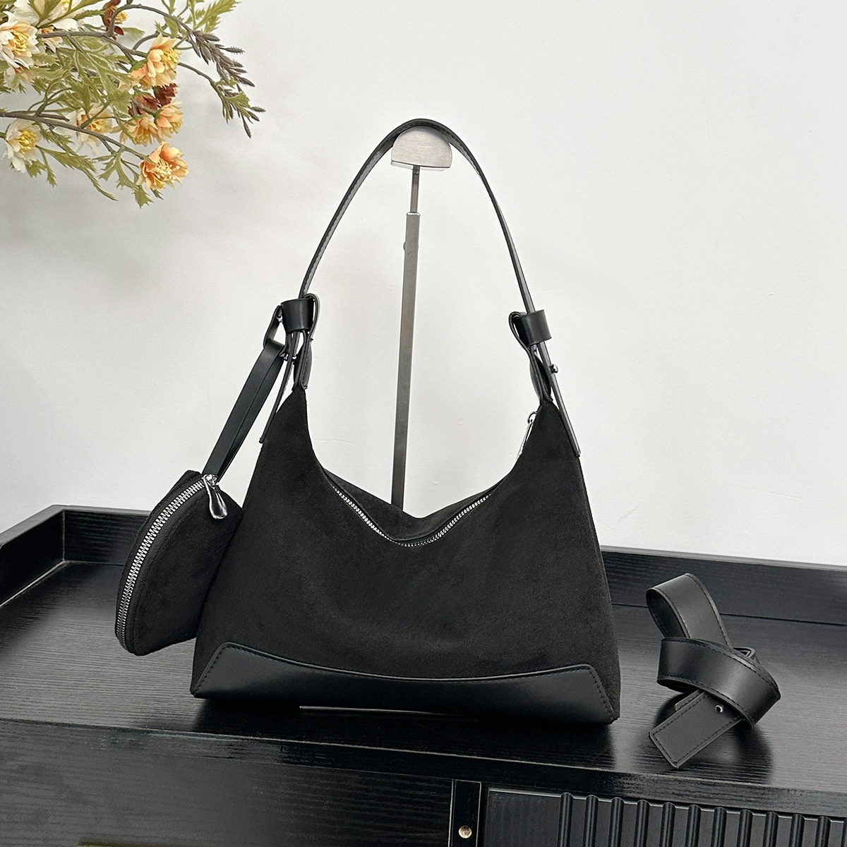 #228 women's new splicing design shoulder slung underarm bag