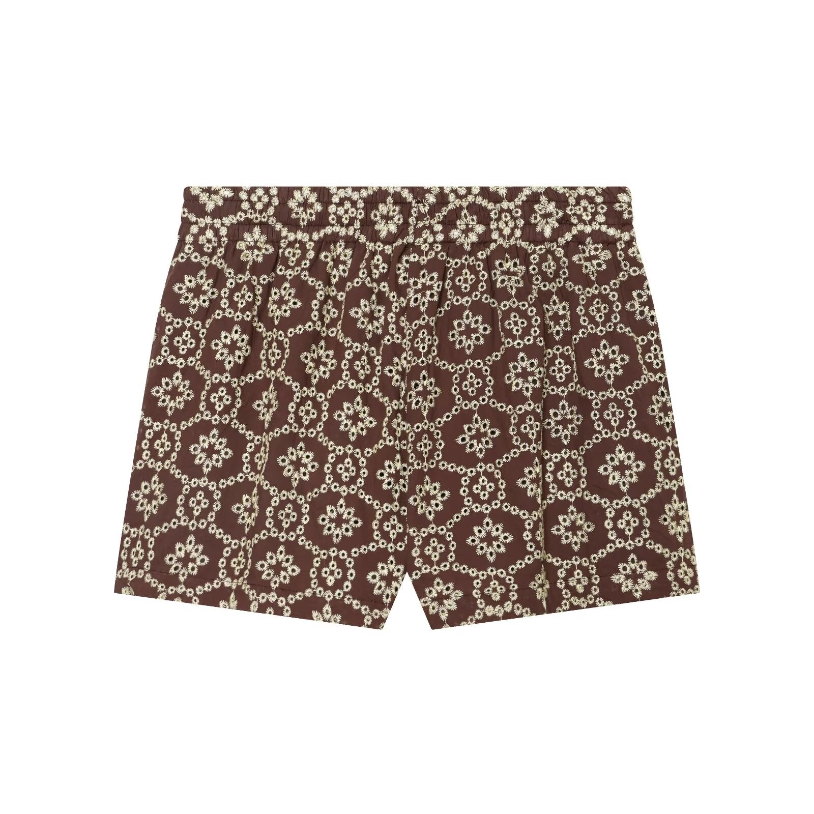 Women's hollow embroidery casual shorts
